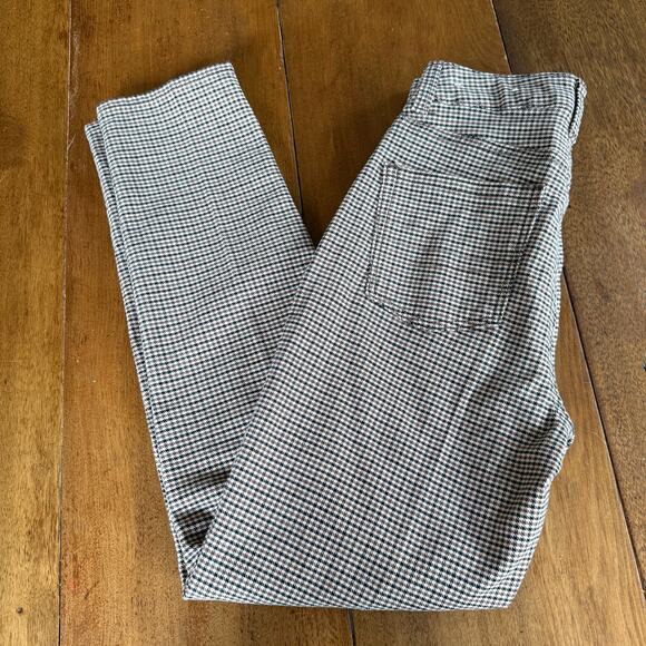 American Eagle Dark Academia High Waisted Houndstooth Mom Jeans Stretch Sz 0 - Picture 9 of 16